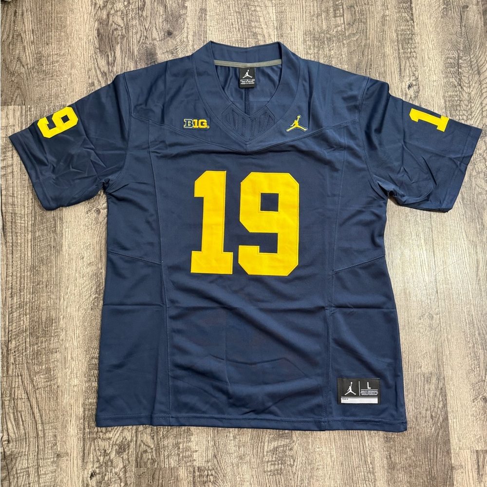 Bryce Underwood Michigan Blue Jersey Men’s Size S-XXL